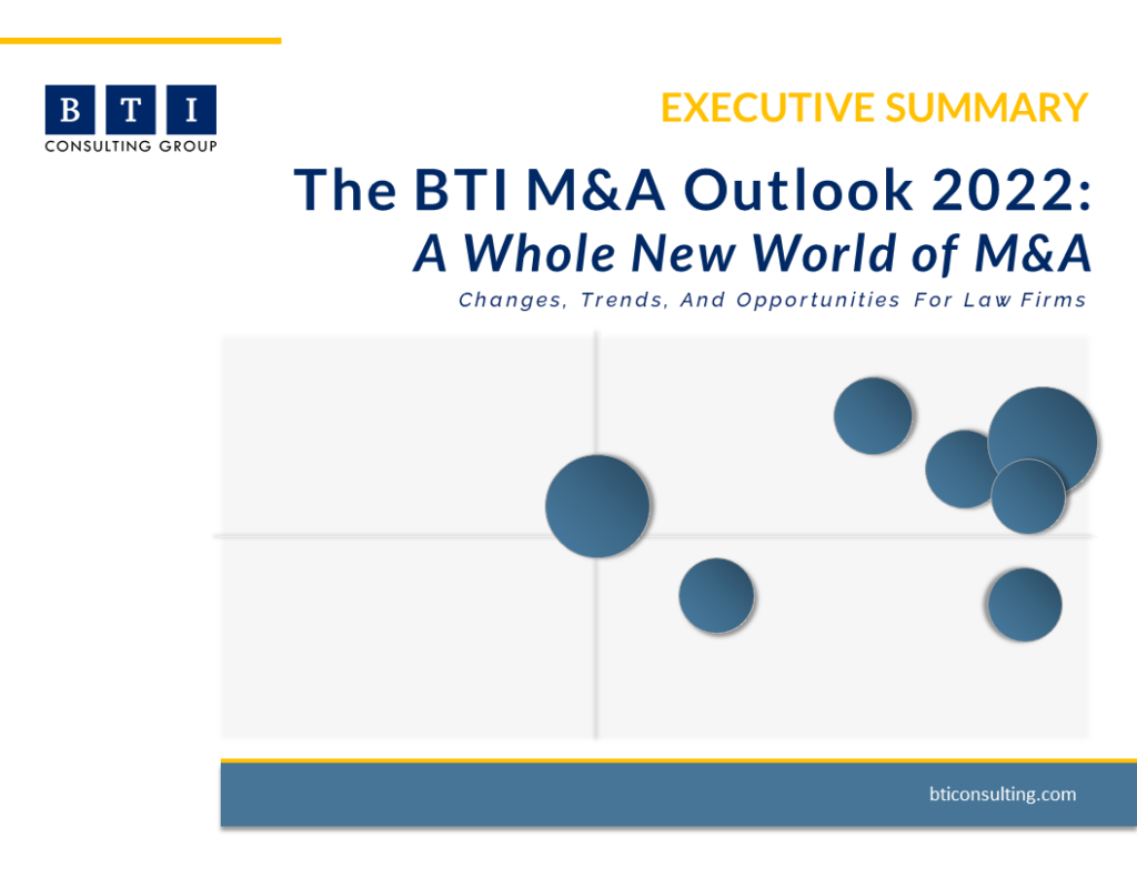 The BTI M&A Outlook 2022 A Whole New World of M&A The BTI Consulting